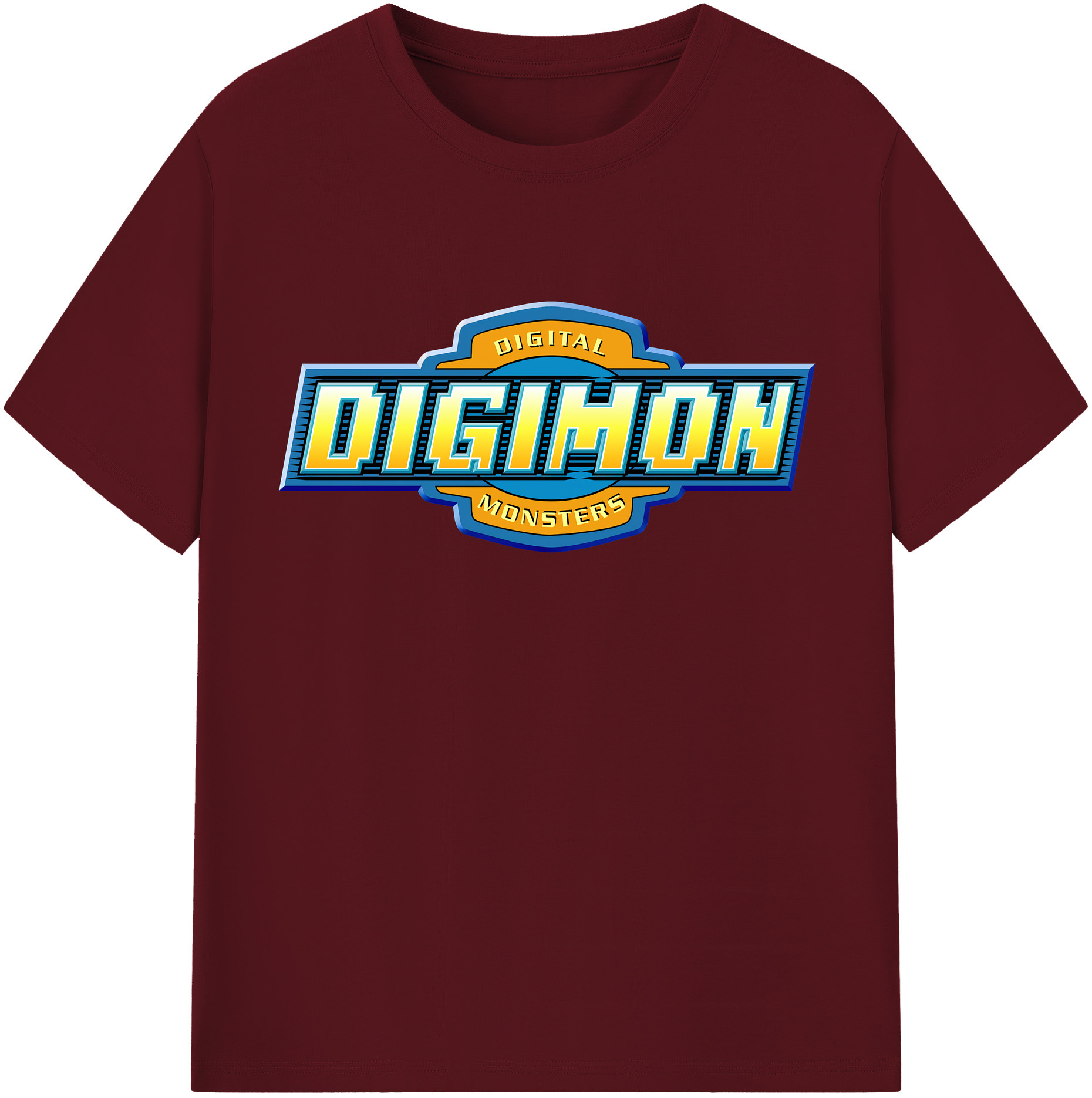（画像用） Digimon デジタルモンスター/デジモン 綿100％半袖Tシャツ（フロントプリント）